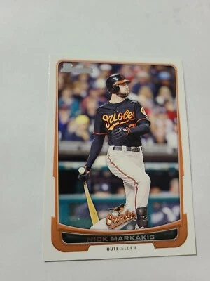 2012 Topps Bowman Baseball Card Nick Markakis 131 - Image 1 of 2