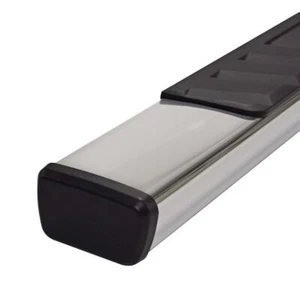 TrailFX A4017S With Step Pads 4 In Trapezoidal Straight Pol Stainless Steel With - Picture 1 of 4