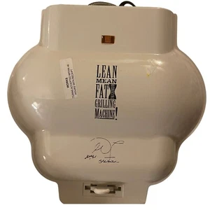 George Foreman Signed Lean Mean Fat Grilling Non Stick Machine White GR-10 - Bild 1 von 11