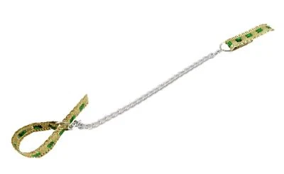 Casa Delle Bambole Bling Cane Collare E Cavo Guinzaglio Miniatura Pet Accessorio - Immagine 1 di 4