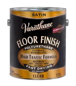 2 GALLONS!  Varathane 242608 Clear Satin Low VOC Oil-Based Interior Floor Finish - Picture 1 of 1