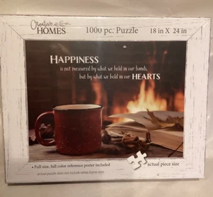 New Unopened ~Creative Homes Puzzle ~Happiness ~ 1000 Pc ~ 18" x 24" ~ - Imagen 1 de 1