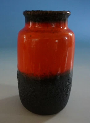RS0921-186: Keramik Vase Blumenvase Fat Lava West Germany wohl 70er  - Bild 1 von 4