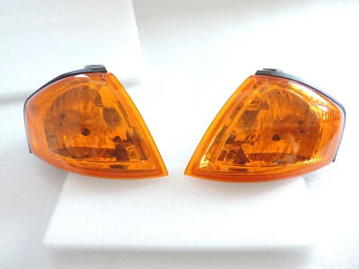 Amber Turn Signal Corner Light Lamp Pair For 1999 2000 99 00 Mazda~Protege~Sedan - Image 1 of 4