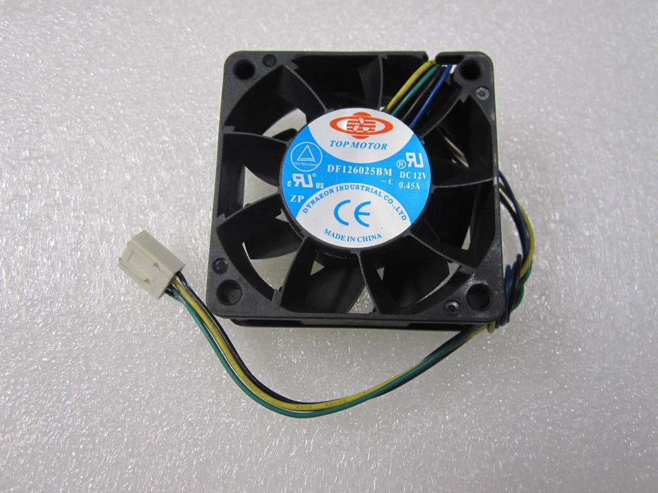 Dynatron DF126025BM 60mm x 25mm 7000RPM PWM PC Replacement Fan 12 Volt 4 wires  - Image 1 of 1
