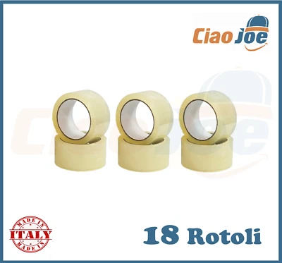 Cinta Adhesiva Transparente 66/132 M Silenciosa Embalaje 18 Rollos - Imagen 1 de 4