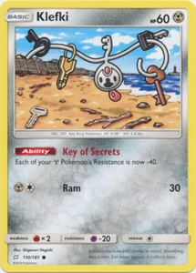 Juego de cartas coleccionables Klefki 110/181 SM Team Up Pokemon común - Imagen 1 de 1