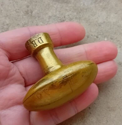 Ancienne Poignée OLIVE "D.B" en bronze ou laiton pour Porte , Fenêtre... N°94 - Photo 1/4