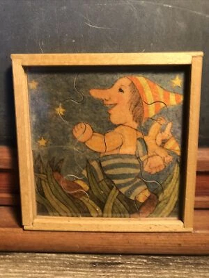 Sevi Antje Vogel Wooden Puzzle Vintage Quirky Rare VHTF Stars Art B3 - Image 1 of 4