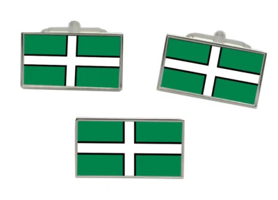 Juego de eslabones y corbata bandera de Devon (Inglaterra) Foto 1 de 4