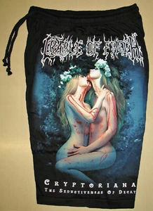 Cradle Of Filth Cryptoriana Cotton Shorts Sweatpants Metal Band Free Size New! - Picture 1 of 1