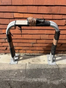 BRAND NEW 2x Galvanised Cycle barriers for x4 bikes with surface mounted bolts - Picture 1 of 6