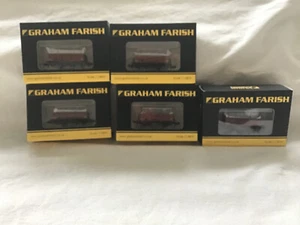 GRAHAM FARISH N GAUGE JOB LOT OF 5x VARIOUS HIGH SIDED 12T STEEL OPEN WAGONS - Picture 1 of 2