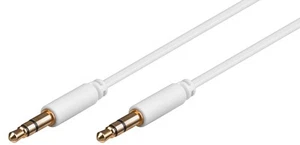 Audio-Video-Kabel 2 m slim; AVK 183-0200 mini (3,5 M>3,5 M) 2,0m whi - Bild 1 von 1