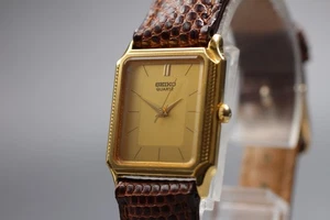 Vintage [NEAR MINT] Seiko Exceline 7321-5040 Gold Tank 20mm Qz Damenuhr JAPAN - Bild 1 von 10