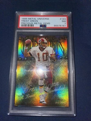 1999 TRENT GREEN Metal Universe Precious Medal Gems PMG #143 PSA 7 - Image 1 of 2