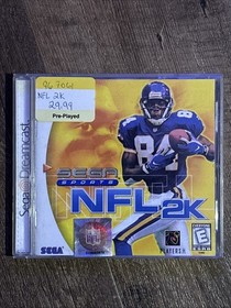 NFL 2K - Sega Dreamcast - Complete And Tested