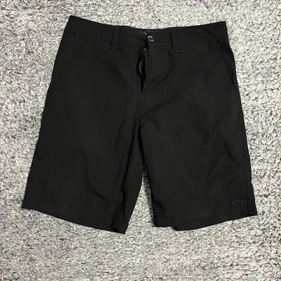 Oakley Shorts Adult 32 Black Chino Performance Outdoor Pockets Lightweight Mens - Image 1 of 4