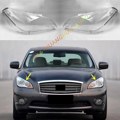 Both Side Headlight Lens Cover + Sealant For Infiniti M25 M35 M37 2011-2013 - Image 1 of 4
