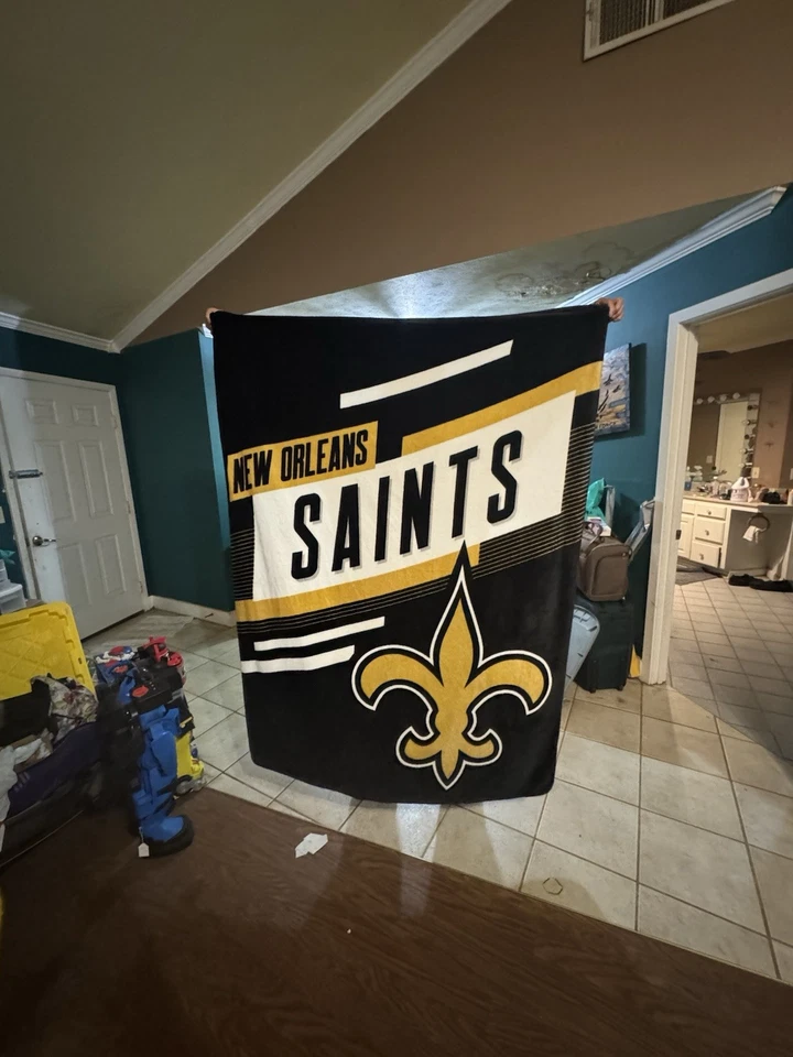 Saints Throw Blanket and Pillow Gift Set - Image 1 of 4