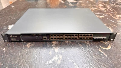 TP-LINK JetStream 24-Port PoE+ Gigabit Managed Switch - Black (TL-SG3428MP) - Image 1 of 4