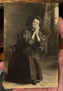 RPPC Photo by Female Photographer Nellie Gibler Butler Sidell Vermillion IL RARE - Picture 1 of 19