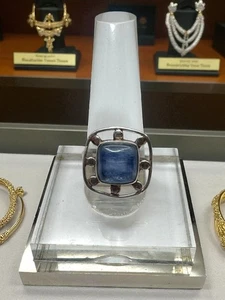Sterling Silber Ring blauer Mondstein Größe 7,25 - Bild 1 von 10