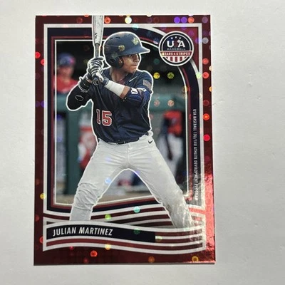2024 Panini Stars and Stripes - Julian Martinez #105 Red /199 (RC) - Image 1 of 2