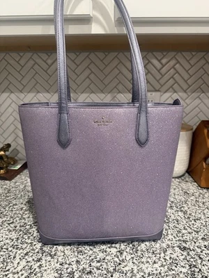 Kate Spade Glimmer Tote Lavender Glitter Saffiano Purse/Tote NWOT - Image 1 of 4