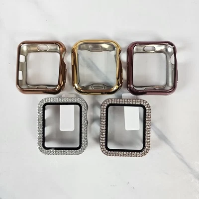 5 Pc Watch Case Bumpers for 38mm Apple Watch Series 1/2/3 - Image 1 of 3