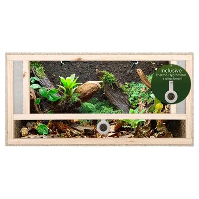 Repiterra® Terrarium Frontbelüftung Holzterrarium OSB Holz Terrarien 80x50x50cm