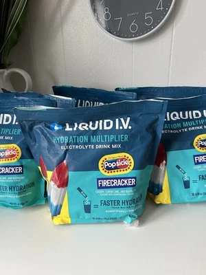 Liquid I.V. Multiplicador de hidratación paletas petardo 30 palos caja abierta Foto 1 de 4