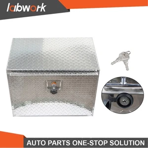 Labwork 24"X17"X18" Silver Aluminum Tool Box Truck Trailer Storage+Lock+2Keys - Picture 1 of 13