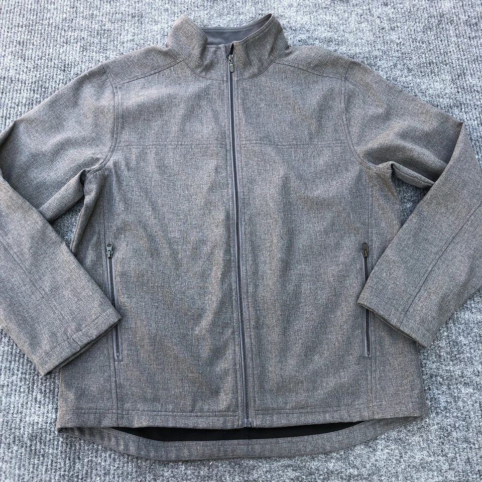 Chaqueta para hombre ExOfficio gris talla grande bolsillos poliéster viaje informal Foto 1 de 4