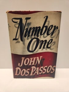 Number One John Dos Passos 1943 HCDJ First Edition Houghton Mifflin Ships Free  - Picture 1 of 8