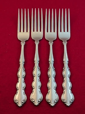 Lot Of 4 Oneida MOZART Deluxe Stainless Glossy Dinner Forks Silverware - Image 1 of 4
