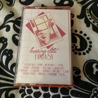 Luxury Elite Fantasy WHITE Limited Cassette Tape NM/NM Vaporwave Barber Beat - Image 1 of 3