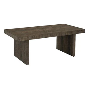 Moe's Home Collection Monterey Solid Wood Coffee Table in Aged Brown - Picture 1 of 9