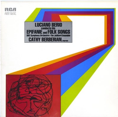 RCA SB-6850 UK Press BERIO Epifanie Folk Songs CATHY BERBERIAN LP NM 1968 Rec. - Image 1 of 3