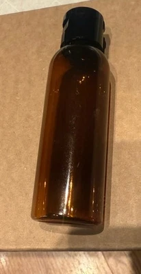 2 oz Amber Bullet Plastic Bottle 12 bottles & NATURAL DISC Lids -FREE SHIP - Image 1 of 4