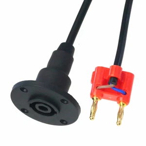 Audio Speaker NL4FC SpeakON Socket Female to Dual banana Red 2x0.75mm² cable 20" - Picture 1 of 6