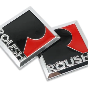 2pcs 3D Metal For R Roush Fender Emblems Badges Car body Stickers Fits ALL CARS - Picture 1 of 2