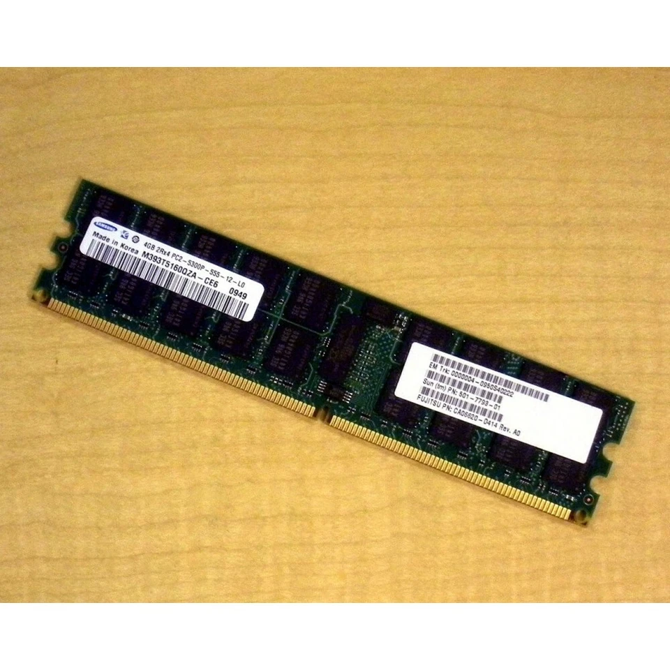 Sun 501-7793 4GB DDR2 667 2 Rank DIMM SUN Enterprise M8000  M9000 - Image 1 of 2