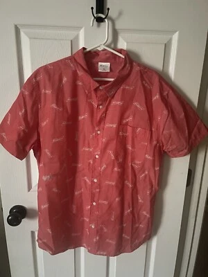 Camisa de hombre Anheiser Busch Budweiser manga corta con botones talla XL Foto 1 de 4