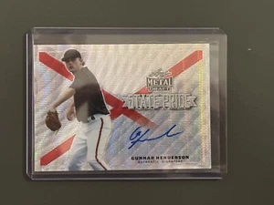 2019 Gunnar Henderson Leaf Metal Draft State Pride Auto #27/30 - Imagen 1 de 2