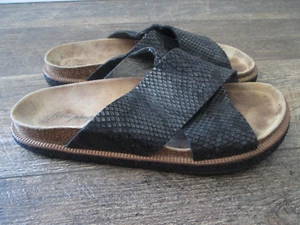 Free People Women’s black Sidelines Slide Sandal Size: 41 US: 11 Made in Spain - Picture 1 of 7