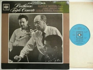 SERKIN LAREDO PARNAS PLAY BEETHOVEN TRIPLE CONCERTO MARLBORO SCHNEIDER CBS 72202 - Picture 1 of 3