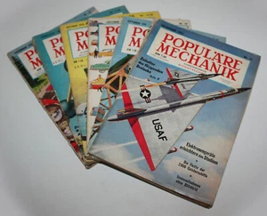 6 x Monatsschrift "Populäre Mechanik" diverse Ausgaben aus 1956 bis 1958, lesen - Bild 1 von 7