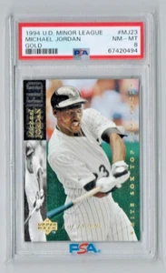 Upper Deck Minor League Gold 1994 #MJ23 Michael Jordan Salón de la fama PSA 8 4104* - Imagen 1 de 2