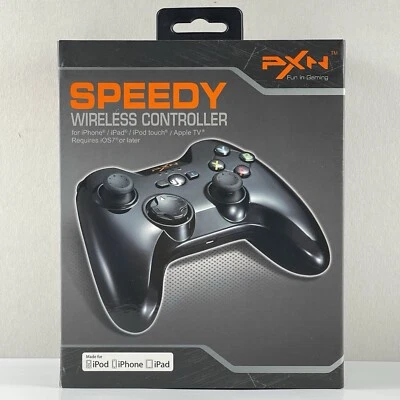 PXN Speedy Wireless Controller for iOS7 + Up iPhone/iPad/iPod/Apple TV-Black  - Image 1 of 4